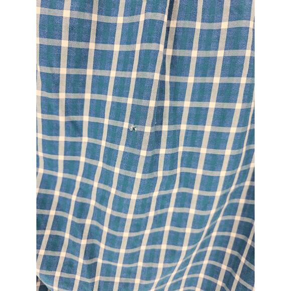 H&M L.O.G.G Men's Blue Fitted Button Down Collared Check Full Sleeve Shirt Sz S - Picture 5 of 5